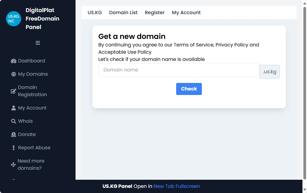 US.KG免费二级域名 可托管Cloudflare