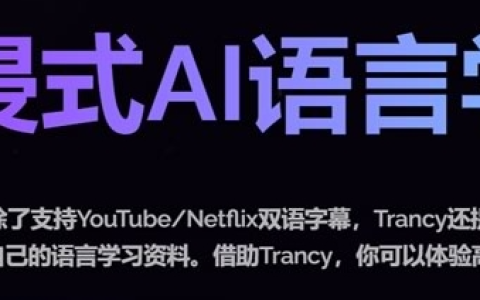 Trancy 网页全文翻译/字幕翻译/AI划词翻译